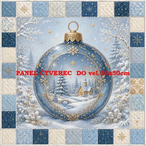 Bavlněný panel 10x10 cm — foto 1