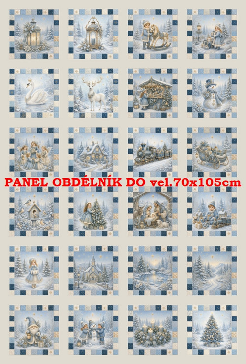 Bavlněný panel 40 x 60 cm