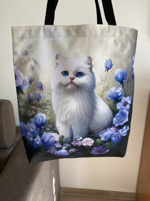 Nepromok.taška přes rameno XL -Ragdoll kočka