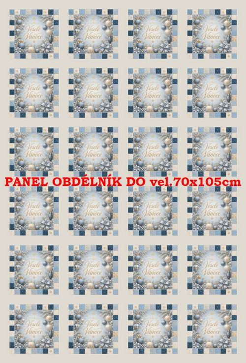 Bavlněný panel 40 x 60 cm