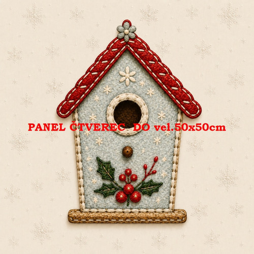 Bavlněný panel 10x10 cm — foto 1