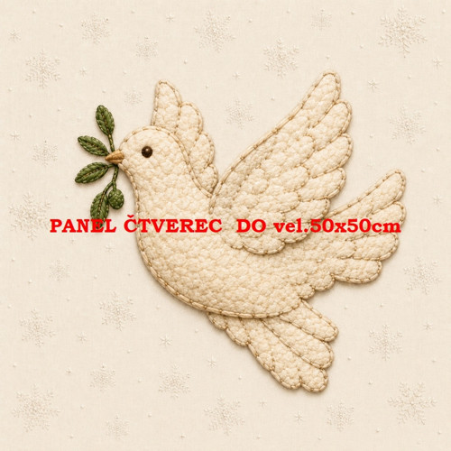 Bavlněný panel 10x10 cm — foto 1