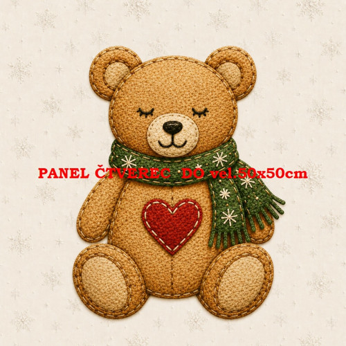 Bavlněný panel 10x10 cm