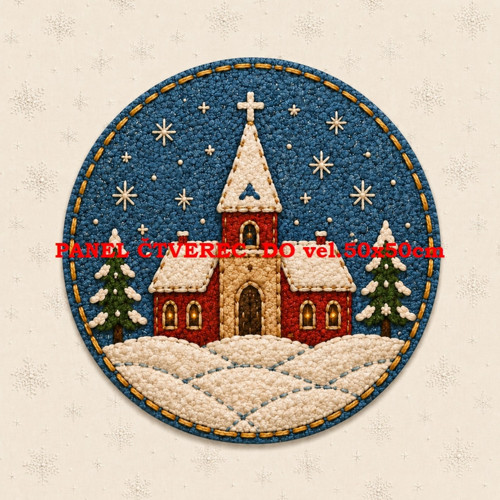 Bavlněný panel 10x10 cm