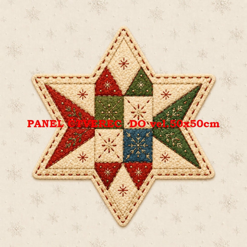 Bavlněný panel 10x10 cm