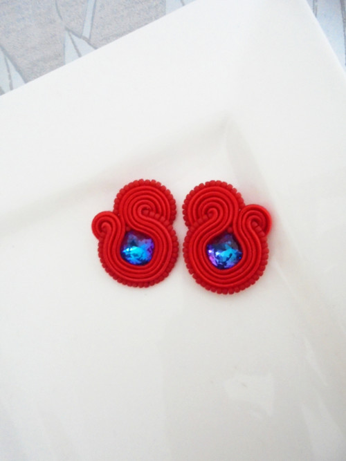 Soutache nausnice — foto 1
