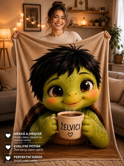 Želvičkova fleecova přikrývka