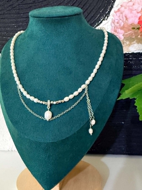 Elegantní náhrdelník z pravých říčních perel