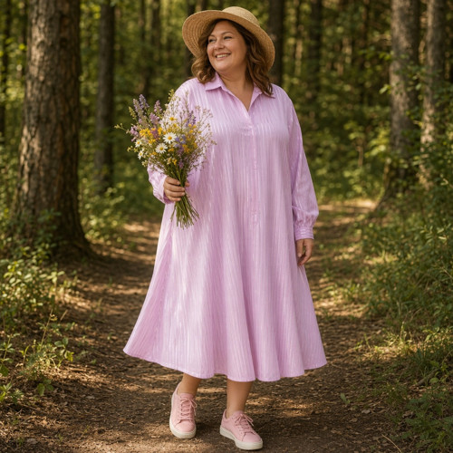 Větší vzdušný hábit, šaty, kaftan vel. UNI