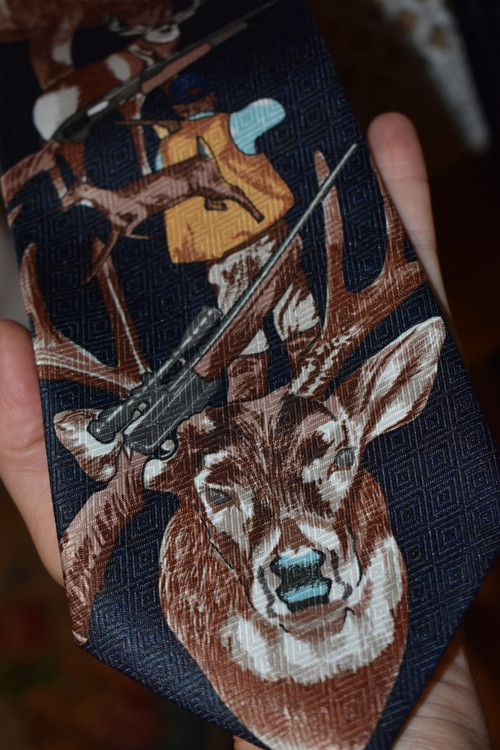 Lovecká....Deer Hunting... Hand Made... kravata...