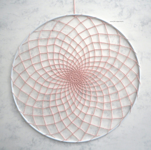 Závěsná dekorace č.51 starorůžová průměr 25 cm