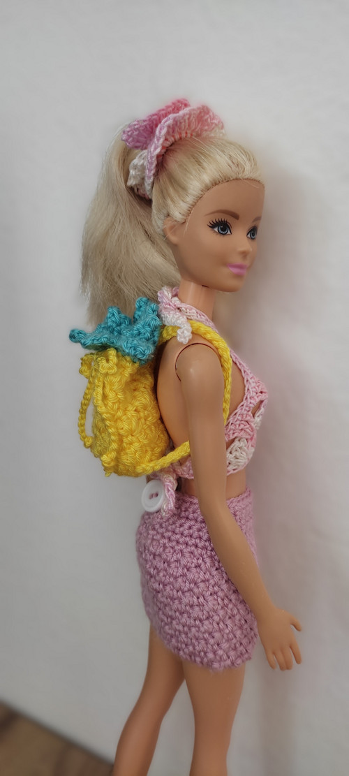 Batůžek ananas pro Barbie