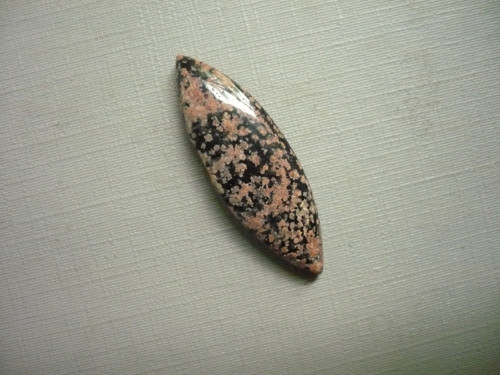 Kabošon - flower obsidián 36 mm, č.8f