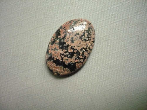 Kabošon - flower obsidián 26 mm, č.9f