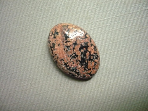 Kabošon - flower obsidián 26 mm, č.11f