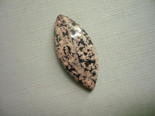 Kabošon - flower obsidián 33 mm, č.12f