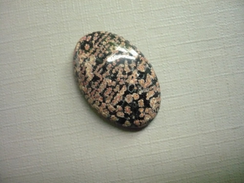 Kabošon - flower obsidián 26 mm, č.14f