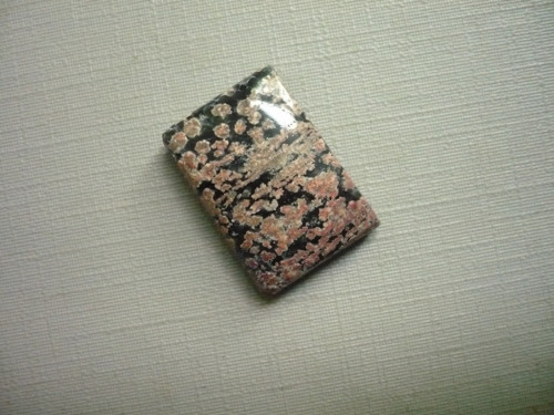 Kabošon - flower obsidián 22 mm, č.15f