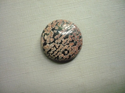 Kabošon - flower obsidián 21 mm, č.17f — foto 1