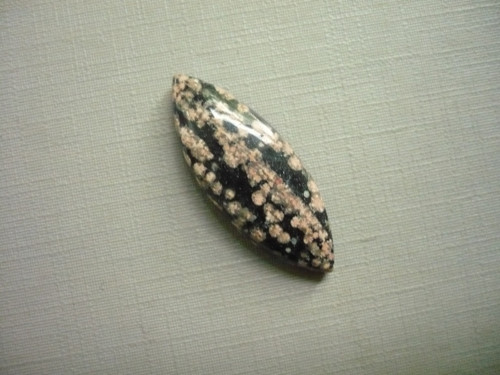 Kabošon - flower obsidián 32 mm, č.19f — foto 1