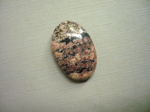 Kabošon - flower obsidián 26 mm, č.20f