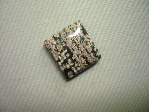 Kabošon - flower obsidián 19 mm, č.21f — foto 1