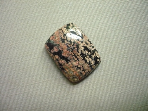 Kabošon - flower obsidián 22 mm, č.22f