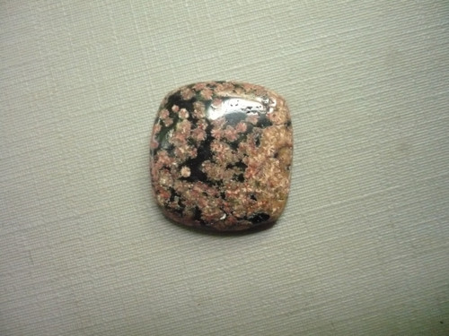 Kabošon - flower obsidián 20 mm, č.26f