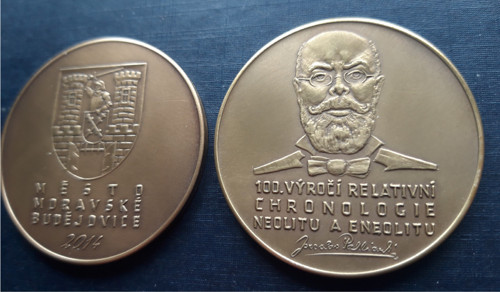 Pamětní medaile Jaroslav Palliardi tombak