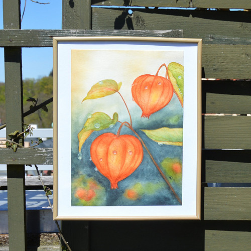 Akvarel - Mochyně - 25 x 31 cm cm