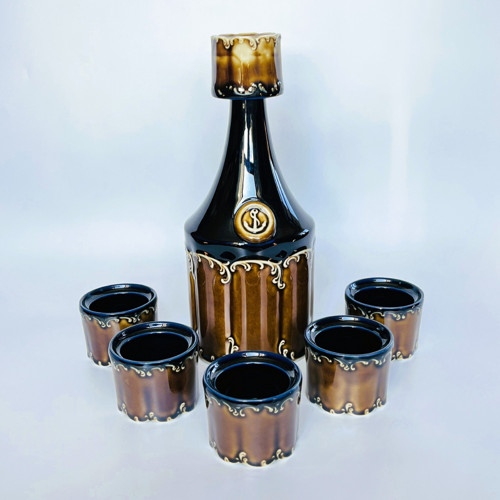 Keramická sada, karafa 500ml a 5x panák 50ml
