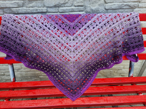 Šátek Neon Violet