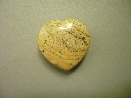 Vrtané srdíčko 3 cm - jaspis obrázkový, č.27f — foto 1