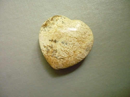 Vrt. srdíčko 3 cm - jaspis obrázkový, č.72f — foto 1