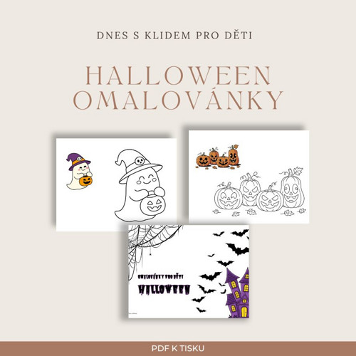 Halloween omalovánky | PDF k tisku