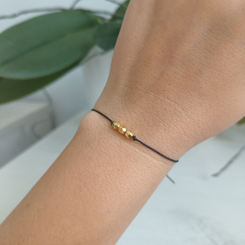 Náramek "Cairo" Luxury 24K Gold ed. - black
