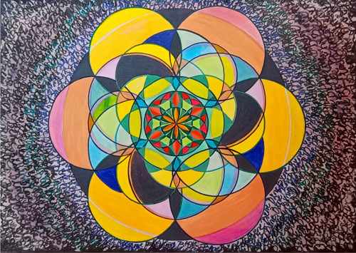 Obraz mandala ENERGIE (70x50)