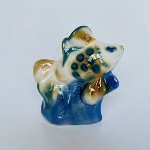Porcelánová soška Rybka 10 cm, Polonne USSR