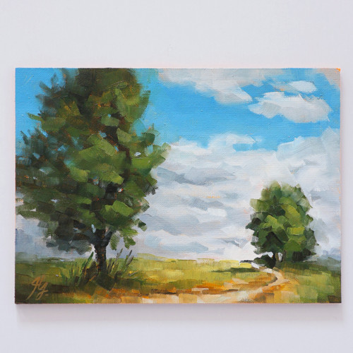 Studie krajiny č. 1 | 18 × 13 cm — foto 1