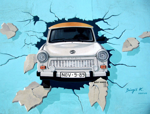 Panel bavlněný 21x16 cm: Trabant — foto 1