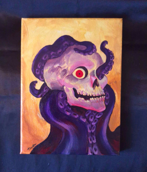 Malba na plátně "Eldritch Deal"