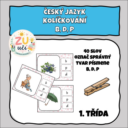 Kolíčkování - B, D, P