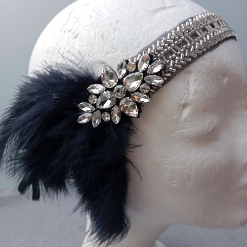 Great Gatsby Black... čelenka