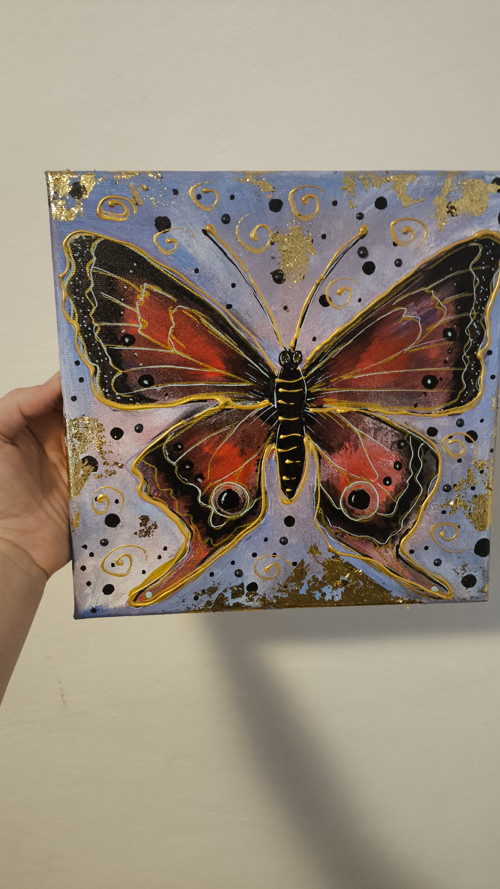 Dokonalý motýl 24×24 cm