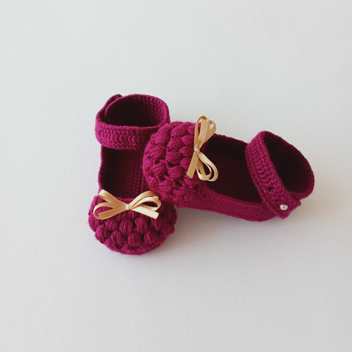 Háčkované balerínky - 9 cm
