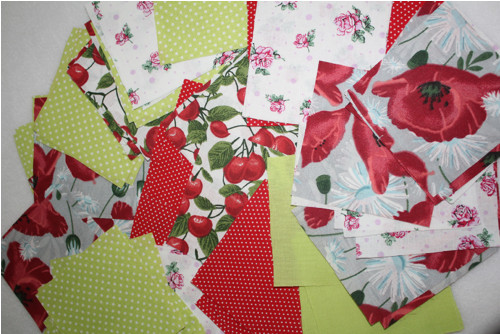 Zbytky látek na patchwork (1b), 80 kusů
