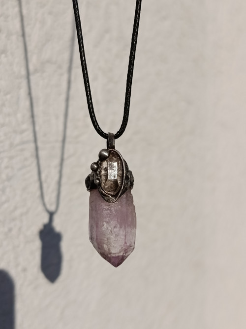 Vzácný ametyst veracruz a HERKIMER DIAMOND