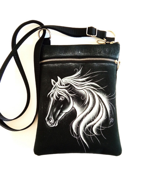 Crossbody s kapsou- STŘÍBRNÝ KŮŇ