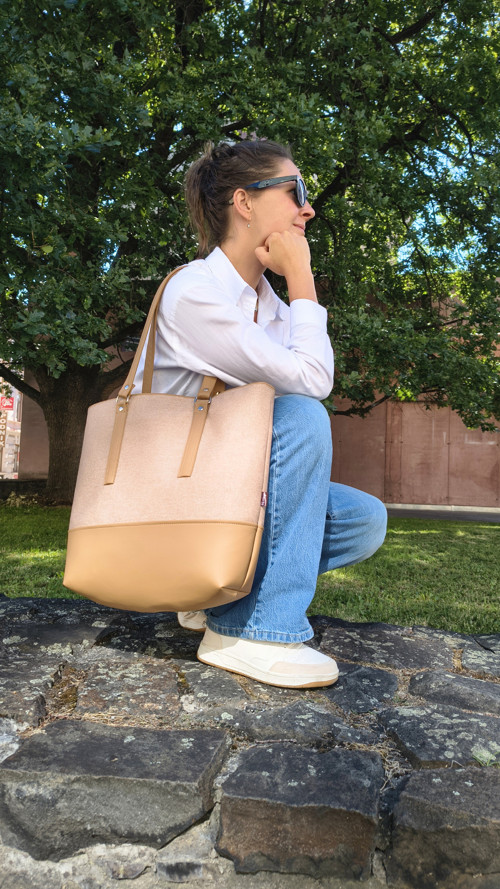 Emma shopper bag velbloudí