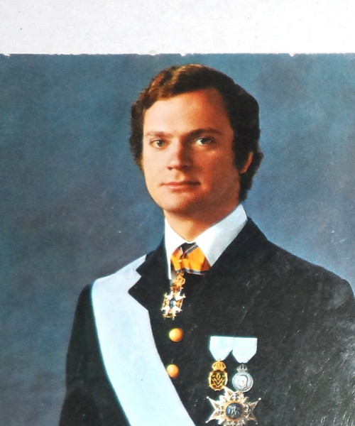 Čistá POHLEDNICE • švédský král Carl XVI Gustaf